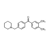CAS 登录号：898775-11-6， (3,4-二甲基苯基)[4-(1-哌啶基甲基)苯基]甲酮
