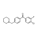 CAS#: 898775-20-7, (4-Chloro-3-fluorophenyl)[4-(1-piperidinylmethyl)phenyl]methanone