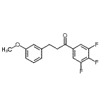 CAS 登录号：898775-37-6， 3-(3-甲氧基苯基)-1-(3,4,5-三氟苯基)-1-丙酮