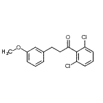 CAS 登录号：898775-40-1， 1-(2,6-二氯苯基)-3-(3-甲氧基苯基)-1-丙酮
