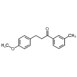 CAS 登录号：898775-49-0， 3-(4-甲氧基苯基)-1-(3-甲基苯基)-1-丙酮