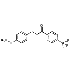 CAS 登录号：898776-07-3， 3-(4-甲氧基苯基)-1-[4-(三氟甲基)苯基]-1-丙酮