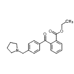 CAS 登录号：898776-11-9， 乙基2-[4-(1-吡咯烷基甲基)苯甲酰基]苯甲酸酯