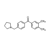 CAS#: 898776-51-7, (3,4-Dimethylphenyl)[4-(1-pyrrolidinylmethyl)phenyl]methanone