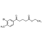 CAS#: 898776-84-6, Ethyl 5-(3-bromo-4-methylphenyl)-5-oxopentanoate