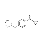 CAS#: 898776-97-1, Cyclopropyl[4-(1-pyrrolidinylmethyl)phenyl]methanone