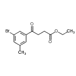 CAS 登录号：898777-03-2， 乙基4-(3-溴-5-甲基苯基)-4-氧代丁酸酯
