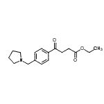 CAS 登录号：898777-07-6， 乙基4-氧代-4-[4-(1-吡咯烷基甲基)苯基]丁酸酯