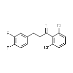 CAS 登录号：898777-52-1， 1-(2,6-二氯苯基)-3-(3,4-二氟苯基)-1-丙酮