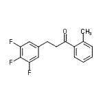 CAS 登录号：898777-58-7， 1-(2-甲基苯基)-3-(3,4,5-三氟苯基)-1-丙酮