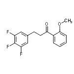 CAS 登录号：898777-64-5， 1-(2-甲氧基苯基)-3-(3,4,5-三氟苯基)-1-丙酮