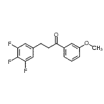 CAS 登录号：898777-66-7， 1-(3-甲氧基苯基)-3-(3,4,5-三氟苯基)-1-丙酮