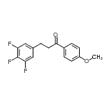 CAS 登录号：898777-68-9， 1-(4-甲氧基苯基)-3-(3,4,5-三氟苯基)-1-丙酮