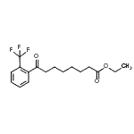 CAS 登录号：898777-73-6， 乙基8-氧代-8-[2-(三氟甲基)苯基]辛酸酯