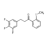 CAS#: 898777-82-7, 1-[2-(Methylsulfanyl)phenyl]-3-(3,4,5-trifluorophenyl)-1-propanone