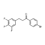 CAS 登录号：898777-88-3， 1-(4-溴苯基)-3-(3,4,5-三氟苯基)-1-丙酮