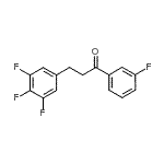 CAS 登录号：898777-94-1， 1-(3-氟苯基)-3-(3,4,5-三氟苯基)-1-丙酮