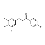 CAS 登录号：898777-96-3， 1-(4-氟苯基)-3-(3,4,5-三氟苯基)-1-丙酮