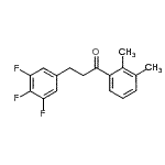 CAS 登录号：898777-98-5， 1-(2,3-二甲基苯基)-3-(3,4,5-三氟苯基)-1-丙酮