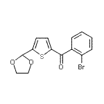 CAS#: 898778-01-3, (2-Bromophenyl)[5-(1,3-dioxolan-2-yl)-2-thienyl]methanone