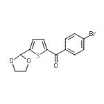 CAS#: 898778-07-9, (4-Bromophenyl)[5-(1,3-dioxolan-2-yl)-2-thienyl]methanone