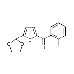CAS#: 898778-10-4, [5-(1,3-Dioxolan-2-yl)-2-thienyl](2-iodophenyl)methanone