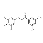 CAS 登录号：898778-12-6， 1-(3,5-二甲基苯基)-3-(3,4,5-三氟苯基)-1-丙酮