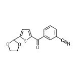 CAS#: 898778-19-3, 3-{[5-(1,3-Dioxolan-2-yl)-2-thienyl]carbonyl}benzonitrile