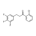 CAS 登录号：898778-24-0， 1-(2-氯苯基)-3-(3,4,5-三氟苯基)-1-丙酮