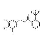 CAS 登录号：898778-30-8， 1-[2-(三氟甲基)苯基]-3-(3,4,5-三氟苯基)-1-丙酮