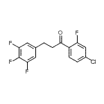CAS 登录号：898778-48-8， 1-(4-氯-2-氟苯基)-3-(3,4,5-三氟苯基)-1-丙酮