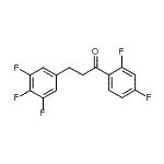 CAS 登录号：898778-62-6， 1-(2,4-二氟苯基)-3-(3,4,5-三氟苯基)-1-丙酮