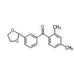 CAS#: 898779-33-4, (2,4-Dimethylphenyl)[3-(1,3-dioxolan-2-yl)phenyl]methanone