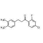 CAS 登录号：898779-73-2， 1-(4-氯-2-氟苯基)-3-(3,4-二甲基苯基)-1-丙酮
