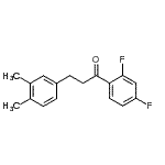 CAS 登录号：898779-85-6， 1-(2,4-二氟苯基)-3-(3,4-二甲基苯基)-1-丙酮