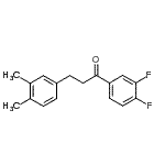 CAS 登录号：898779-87-8， 1-(3,4-二氟苯基)-3-(3,4-二甲基苯基)-1-丙酮