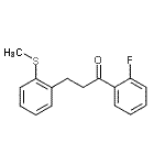 CAS 登录号：898780-19-3， 1-(2-氟苯基)-3-[2-(甲硫基)苯基]-1-丙酮