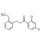 CAS 登录号：898780-34-2， 1-(2-氯-4-氟苯基)-3-[2-(甲硫基)苯基]-1-丙酮