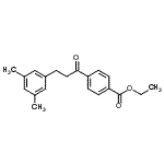 CAS 登录号：898780-38-6， 乙基4-[3-(3,5-二甲基苯基)丙酰]苯甲酸酯