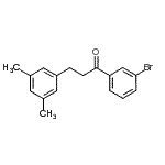 CAS 登录号：898780-47-7， 1-(3-溴苯基)-3-(3,5-二甲基苯基)-1-丙酮