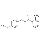 CAS 登录号：898780-75-1， 1-(2-甲基苯基)-3-[4-(甲硫基)苯基]-1-丙酮