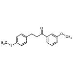 CAS 登录号：898780-83-1， 1-(3-甲氧基苯基)-3-[4-(甲硫基)苯基]-1-丙酮