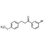 CAS 登录号：898781-03-8， 1-(3-溴苯基)-3-[4-(甲硫基)苯基]-1-丙酮