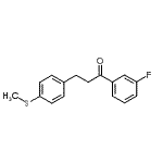 CAS 登录号：898781-15-2， 1-(3-氟苯基)-3-[4-(甲硫基)苯基]-1-丙酮