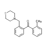 CAS 登录号：898781-38-9， (2-甲基苯基)[2-(4-硫代吗啉基甲基)苯基]甲酮
