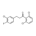 CAS 登录号：898781-43-6， 3-(3-氯-4-氟苯基)-1-(2,6-二氯苯基)-1-丙酮