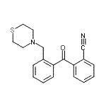CAS 登录号：898781-54-9， 2-[2-(4-硫代吗啉基甲基)苯甲酰基]苯甲腈