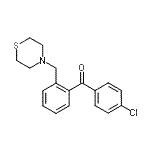 CAS 登录号：898781-76-5， (4-氯苯基)[2-(4-硫代吗啉基甲基)苯基]甲酮