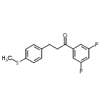 CAS 登录号：898781-81-2， 1-(3,5-二氟苯基)-3-[4-(甲硫基)苯基]-1-丙酮