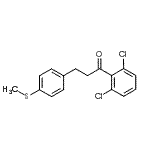 CAS 登录号：898781-85-6， 1-(2,6-二氯苯基)-3-[4-(甲硫基)苯基]-1-丙酮